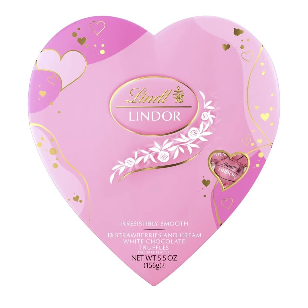 Lindt LINDOR Strawberries & Cream Truffles 1 of 4